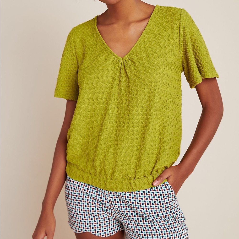 NWT Anthro Citron Sidonie V-neck Top